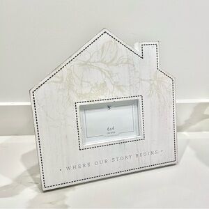 NEW Adams&Co Families Are Forever Wooden House Picture Frame